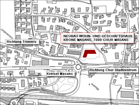 Sonnenstutz in Chur - Lageplan